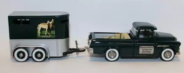 Brookin Models 1/43 Scale BRK62 & BRK53X - 1955 Chev Cameo & Trailer -Blue Grass 3