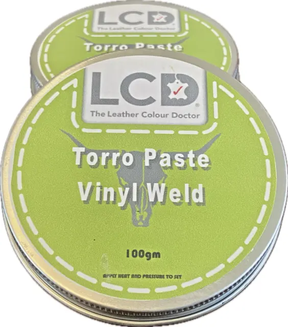 Leather & Vinyl adhesive Weld. Repair Restore Cracks, Holes Rips heat activated