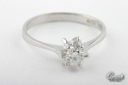 Brillant Diamant Ring 585 er 14kt Weißgold Brilliant Solitär Gold!