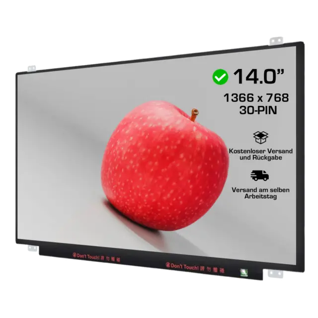 Display Lenovo ThinkPad T450s T450 LCD 14" 1366x768 (Ohne Touch) Bildschirm