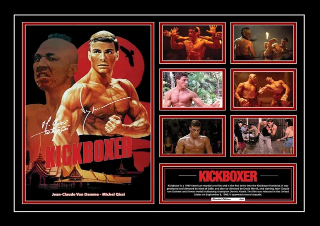 00158 KICKBOXER JEAN-CLAUDE VAN DAMME A4 Signed Limited Edition Poster