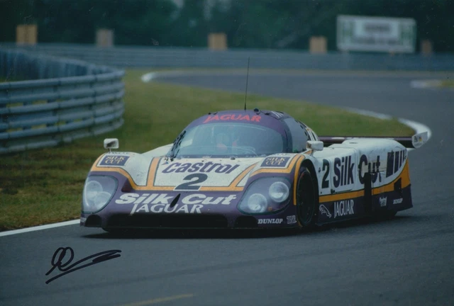 Andy Wallace Hand Signed 12x8 Photo - Jaguar Autograph - Le Mans 3.