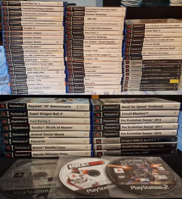 Lotto Videogiochi Console Sony Playstation 2 Ps2 Ps Videogames Stock Ita Pal