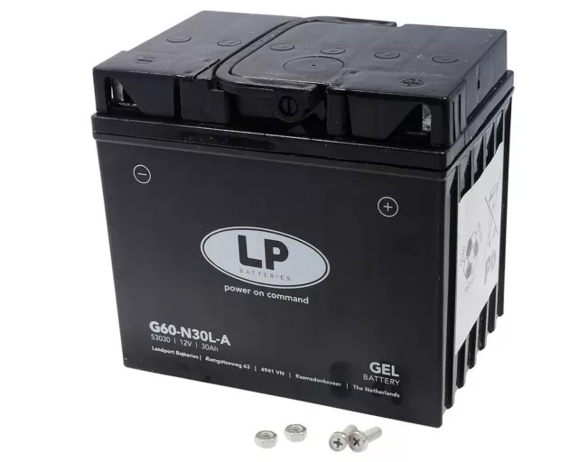 Batterie moto Landport LP GEL GB12AL-A YB12AL-A 12v 12ah 120A