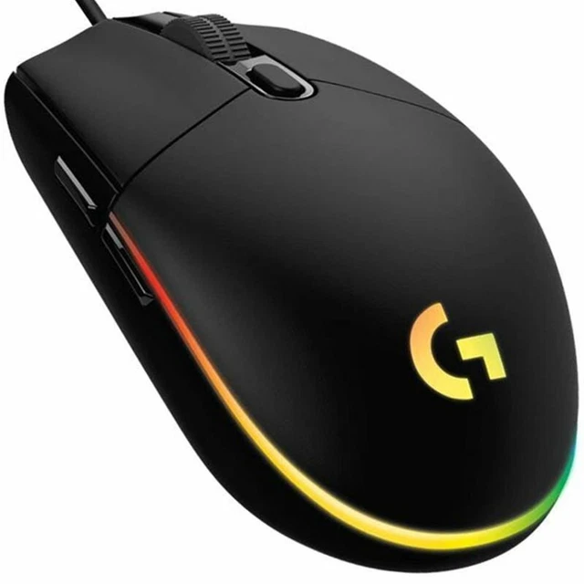 Logitech G203 LIGHTSYNC Gaming-Maus RGB 8.000 DPI 6 Tasten Schwarz