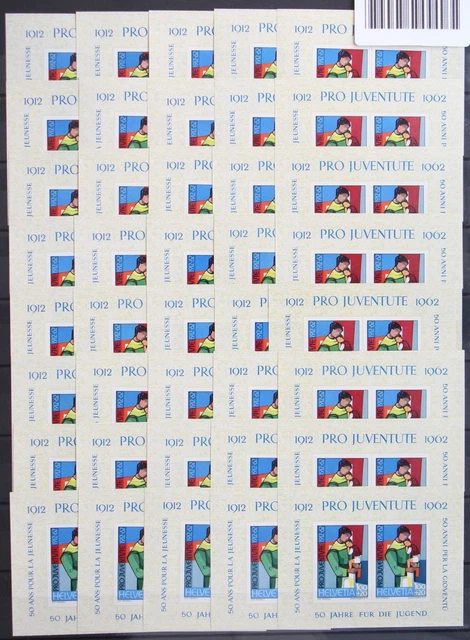 Schweiz Lot Block 18 postfrisch 60 Stück mit ca. 390,- Euro Katalogwert #IZ096