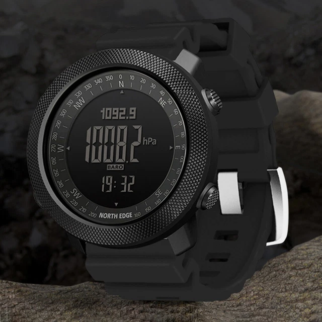 DIGITAL FITNESS TRACKER Watch Thermometer 220mAh Altimeter for Climbing