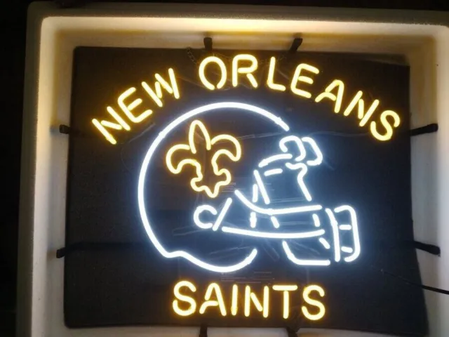 New Orleans Saints Neon Sign 19"x15" Bar Pub Wall Man Cave Deocr Artwork