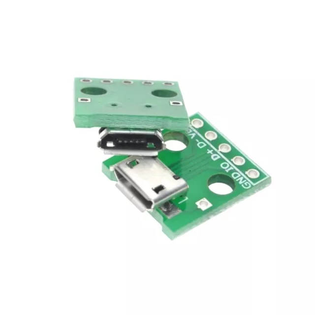 Micro USB zu DIP Adapter 5 Pin PCB Konverter Arduino Raspberry Pi