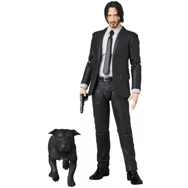 Mafex 085 Action Figure 1/12 John Wick with Dogs with Original Box Articulated