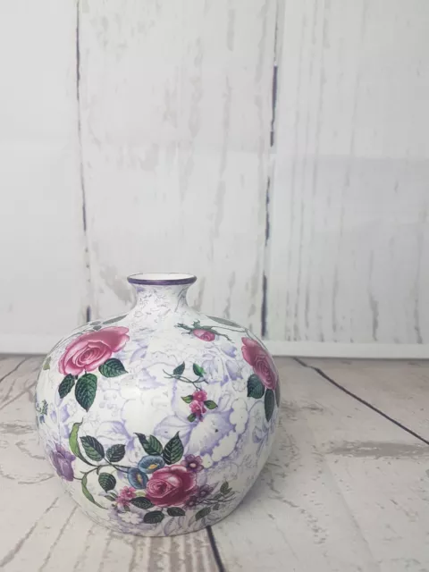 James Kent Fenton Art Deco Vase seltenes Blumendesign handbemalt 18. Jahrhundert N 3115 2