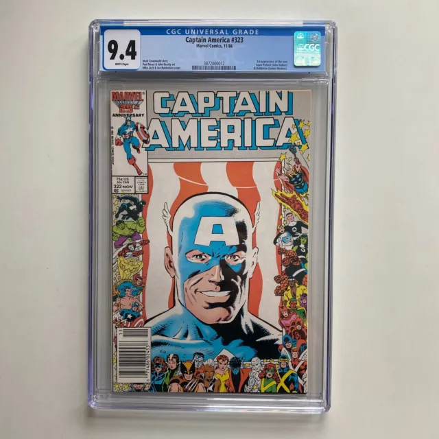 Marvel Captain America #323 Newsstand CGC 9.4 NM 1st John Walker Super Patriot