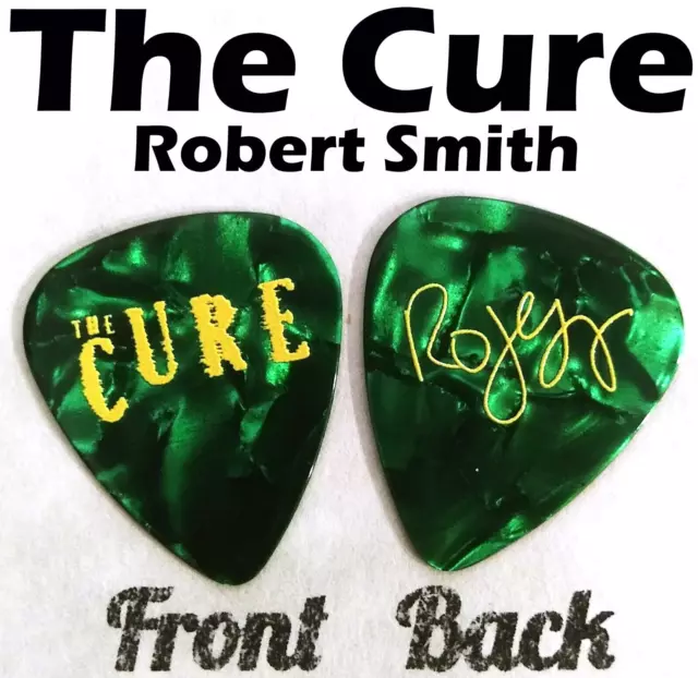 The Cure Robert Smith signature novelty guitar pick - (q-T7)