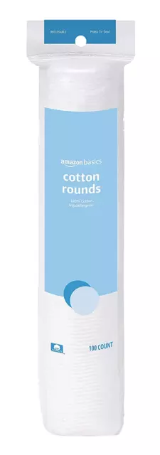 Cotton Rounds, 100 Count (Previously Solimo)