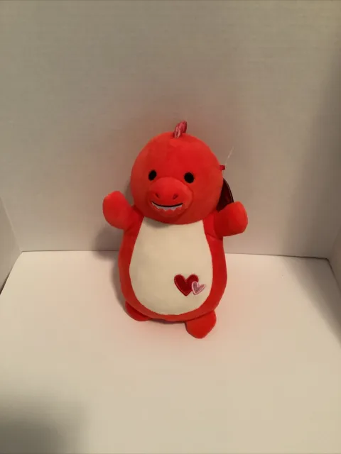 New Duster the Red Dino 10” Hug Mee Squishmallow - HugMee - Rare - Cute