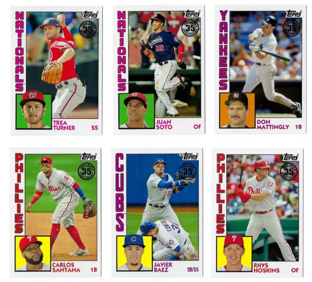 1984 Topps Baseball Insert Complete Your Set 2019 Series 1 You U Pick Choice