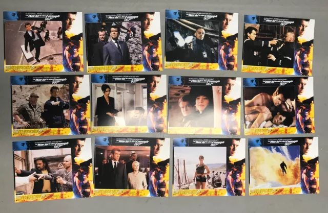 New Set Of 12 “WORLD IS NOT ENOUGH” Original Movie LOBBY CARDS JAMES BOND 007