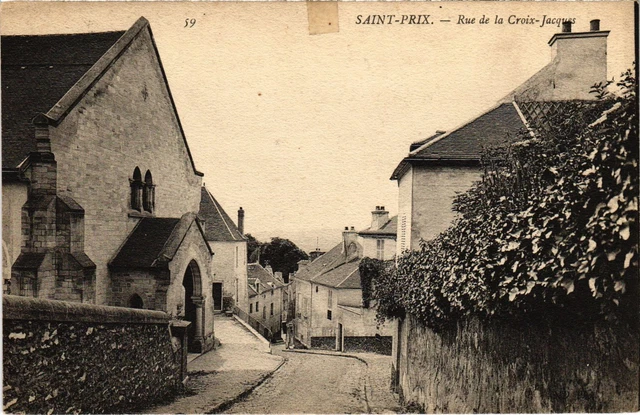 CPA Saint-Prix Rue de la Croix Jacques FRANCE (1330575)