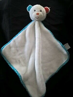 Doudou DOUDOU PLAT JURONG KANGNING PLUSH OURS BLANC BLEU ORANGE ROUGE ACTION 