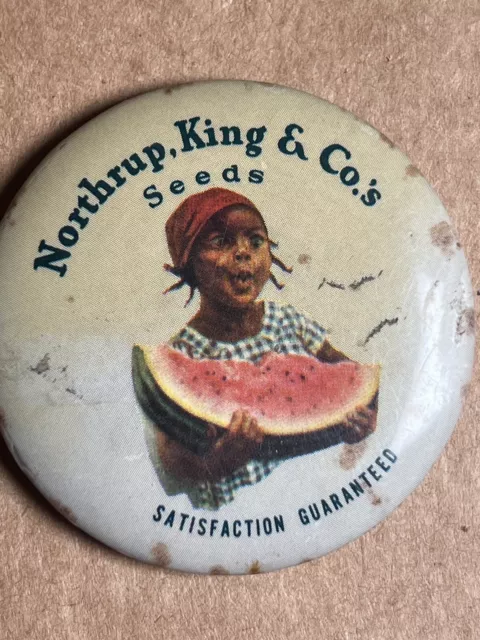 !!!LOOK!!! Antique Advertising Pocket Mirror ~ NORTHRUP KING & Co.’s Seeds RARE