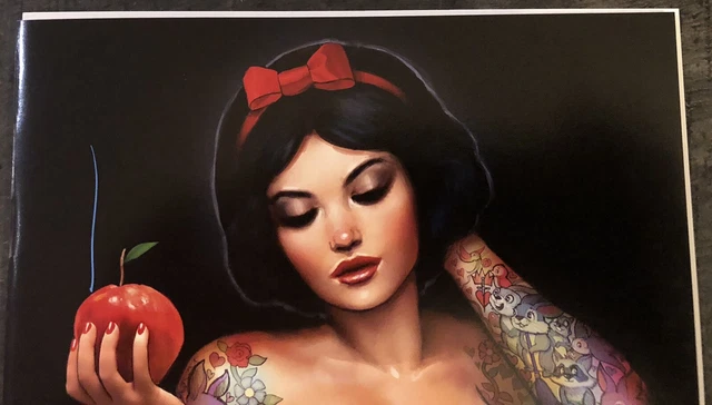 Zirty Girlz 2 Snow White Cosplay Signed Nathan Szerdy Variant Cover B Tattoo