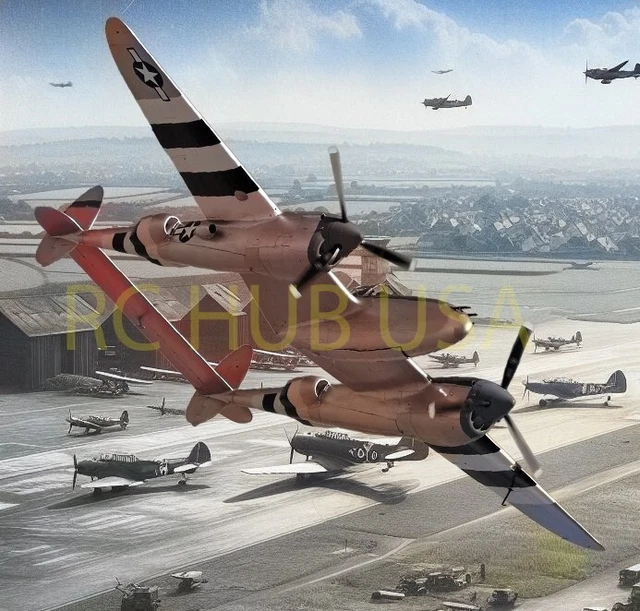 Lot De 2 Plans Roulés P51 Mustang échelle 1/4 - Modélisme RC Géant, Neuf