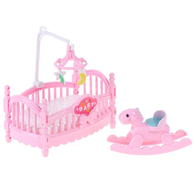 Doll bed Trojan horse  baby room miniature play scen  GN