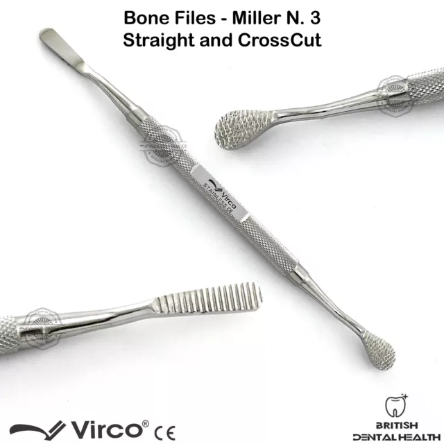 Miller-colburn Bone File MM 170 Dentaire Chirurgical Implant Acier Inoxydable