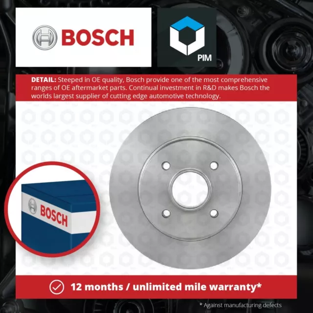 2x Brake Discs Pair Solid fits PEUGEOT 3008 0U Rear 1.6 1.6D 2.0D 09 to 16 268mm