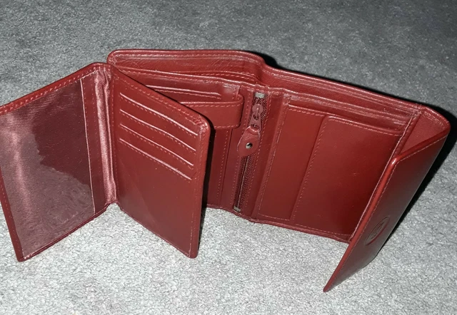 JOBIS LADIES RED Leather Purse 2.99 PicClick UK