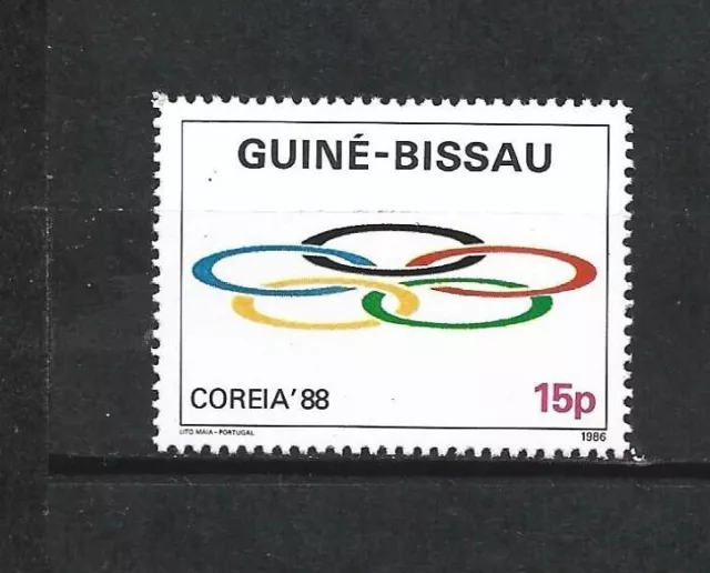 GUINEA BISSAU. Año: 1986. Tema: SEUL, SEDE DE LOS JUEGOS OLIMPICOS DE 1988.