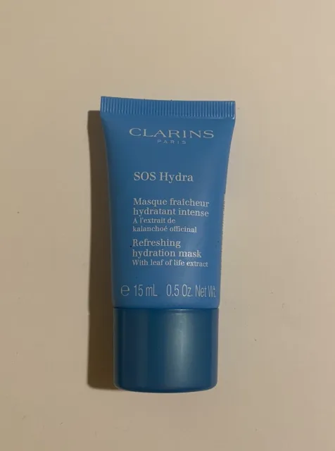 Clarins SOS Hydra Refreshing Hydration Mask 15ml Brand New Sealed