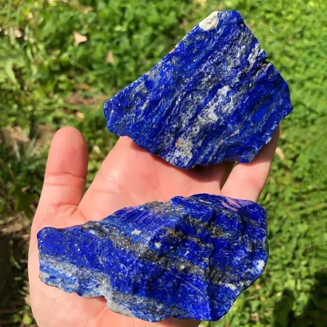 Blue Lapis Lazuli Crystal Natural Stone Healing Polished Quartz Point Reiki