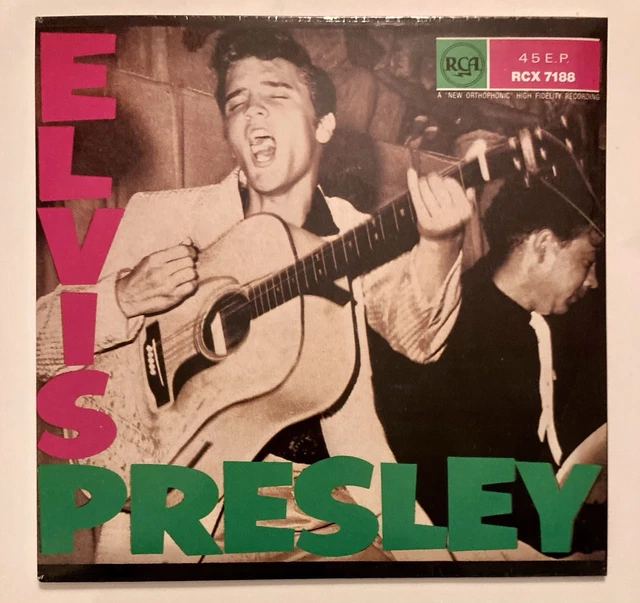 7” EP Elvis Presley Blue UK Original Elvis Presley – Blue Ep – Vinyl (Blue Heart Shaped, 7