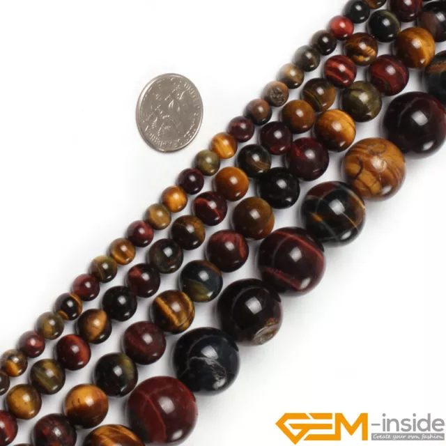 Wholesale Lot Natural Gemstones Round Spacer Beads For Jewelry Making 15" AU Gif