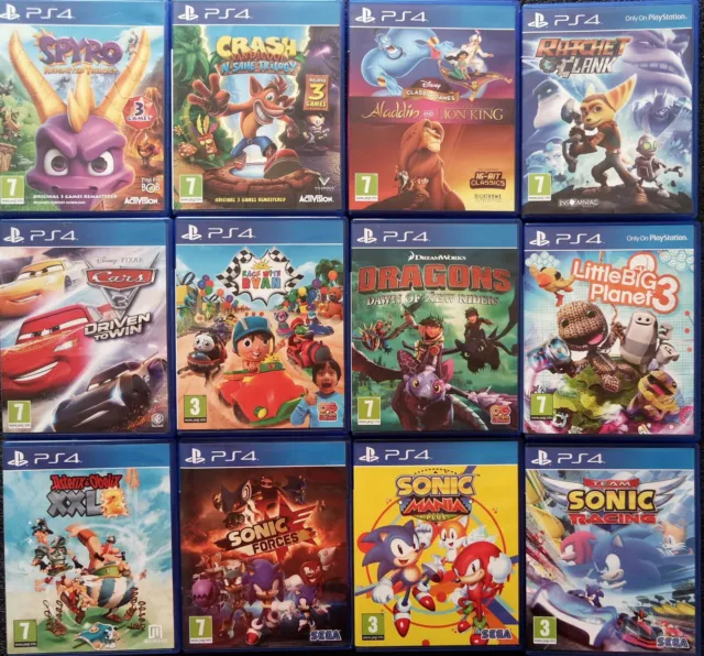 PS4 Game for Kids ,Children Games Buy One Or Bundle Up Playstation 4 Play on PS5