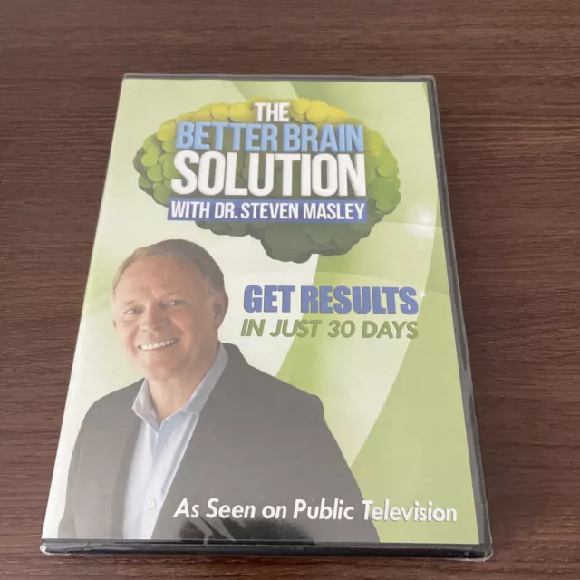 The Better Brain Solution with Dr. Steven Masley DVD NEW SEALED