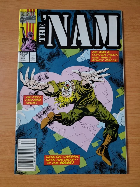 The 'Nam #50 Newsstand Variant ~ NEAR MINT NM ~ 1990 Marvel Comics