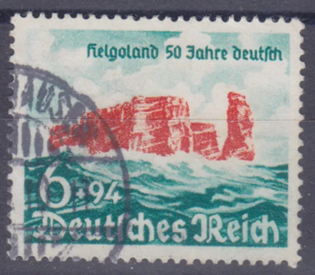 Deutsches Reich 750 O Helgoland 50 Jahre Deutsch, gestempelt