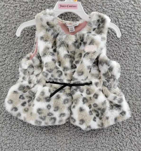 Calvin Klein Jeans Sleeveless Faux Fur Vest Baby Girl's 12M Multicolor