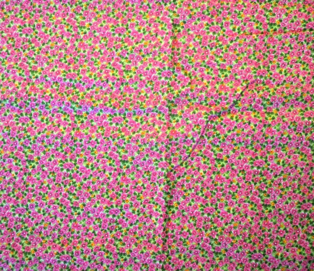 Floral Fabric Cranston Print Works "Colorshop" Cotton Fabric 4.2 Yard Piece