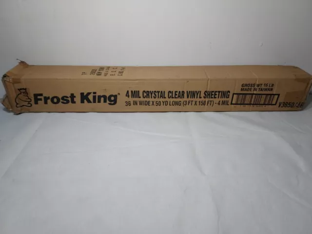 Frost King V54184 Crystal Clear Vinyl Sheeting Roll, 54 x 15-Feet