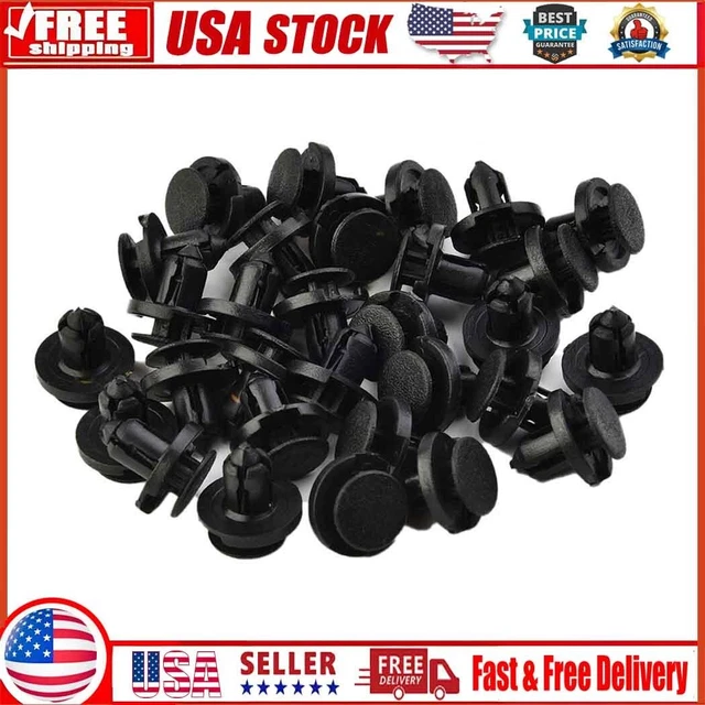 50x 10mm,Hole Car Rivet Push Clips,Retainer Fender Door Trim Panel Clip,Fastener
