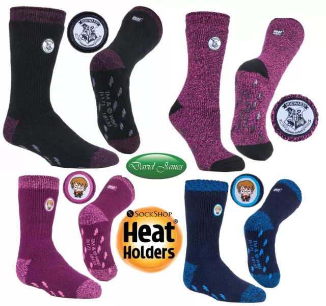 Official Licensed Harry Potter Thermal Heat Holders Slipper Grip Socks 4 sizes