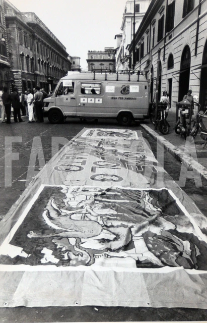 Foto vintage de archivio Caravana para La Pace Contra Mafia, impresión 24x18 CM