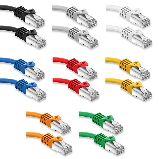 CAT 7 Patchkabel Netzwerkkabel RJ45 LAN DSL Ethernet Netzwerk Kabel 0,25m - 50m