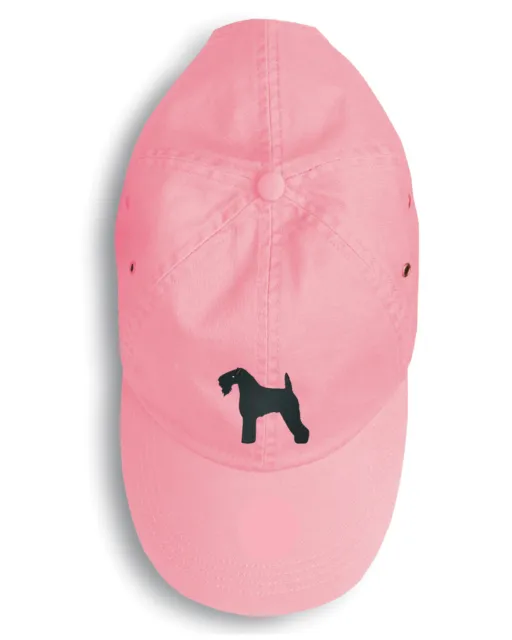 Kerry Blue Terrier Embroidered Pink Baseball Cap BB3392PK-156