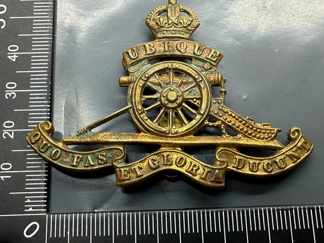 ORIGINAL WW1/WW2 BRITISH Army Royal Artillery Cap Badge £9.99 - PicClick UK