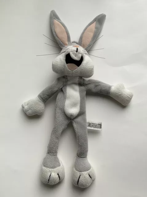 Vintage 1997 Warner Bros Studio Store BUGS BUNNY Bean Bag Plush 13" Plush