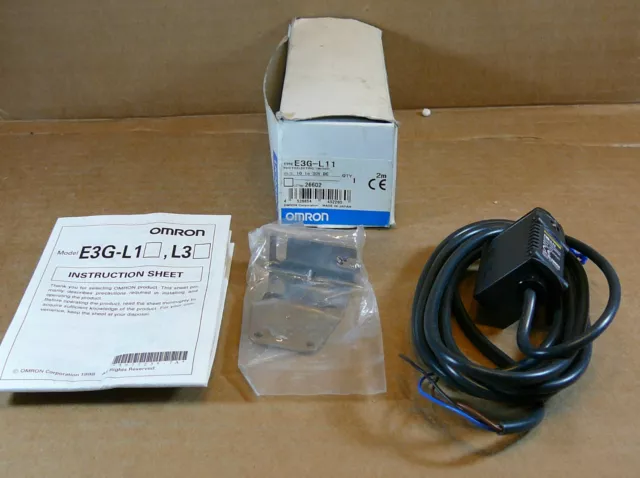 E3G-L11 2M Omron Neuf en Boîte Photoélectrique Capteur Interrupteur E3GL11